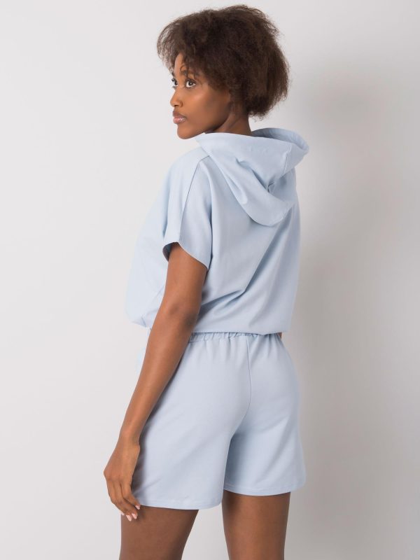 Wholesale Light blue cotton set Kaylie RUE PARIS