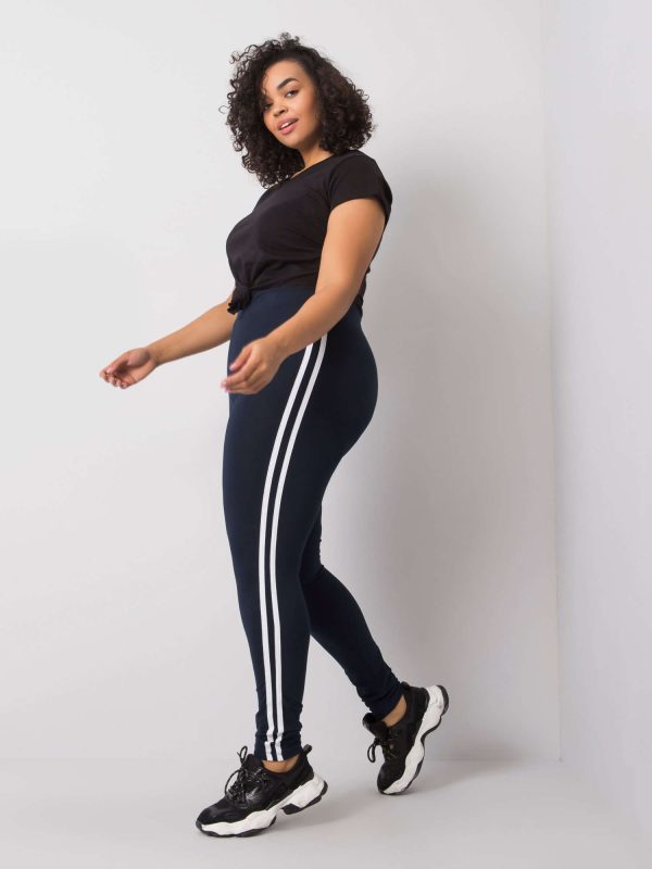 Wholesale Millie's Navy Plus Size Cotton Leggings