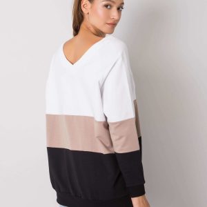 Wholesale Lotta RUE PARIS black and beige sweatshirt