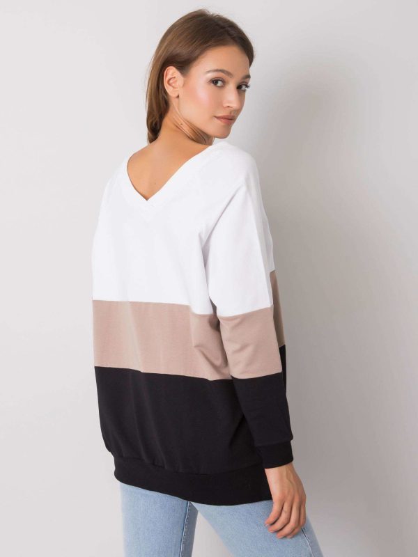 Wholesale Lotta RUE PARIS black and beige sweatshirt