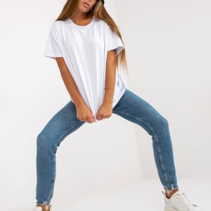 Wholesale White Women's Basic Cotton T-Shirt