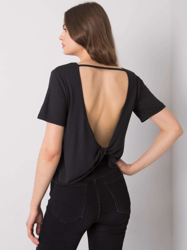 Wholesale Black casual blouse Giselle RUE PARIS