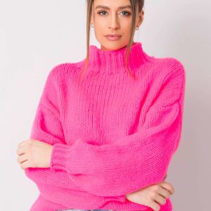 Wholesale Fluo pink sweater Ariana