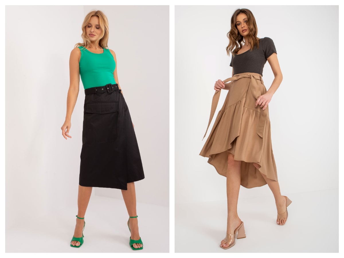 Fashionable asymmetrical skirt – a hit of the spring/summer season