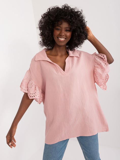 Dirty Pink Loose Women’s Blouse